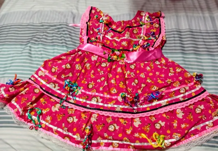 Vestido junino infantil 