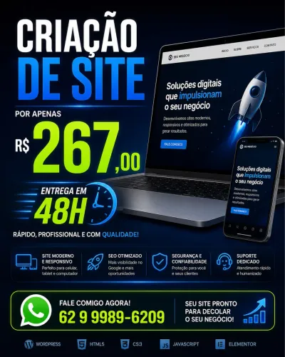 Criação de Site Profissional por Apenas R$ 267 | Entrega em 48h