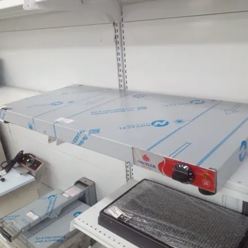 MESA TÉRMICA QUENTE EM INOX, DE 1X50 CM, NOVA, PROMOÇÃO!!!!