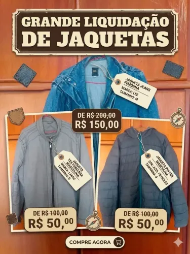 Jaquetas Masculina e Femimina