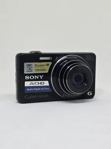 Câmera Sony Cyber-shot DSC-WX100 Preta Zoom 10x Full HD Completa