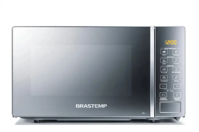 Micro-ondas Brastemp 20L Inox Espelhado 127V - Novíssimo / Impecável<br>