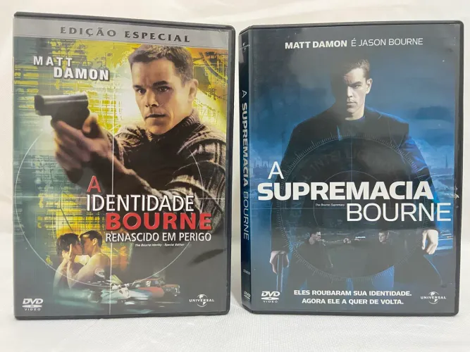 Combo DVD Filmes A Identidade Bourne e Supremacia Bourne | Matt Damon