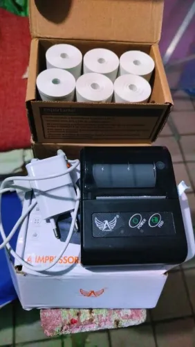 impressora bluetooth + 2 caixas de bobinas