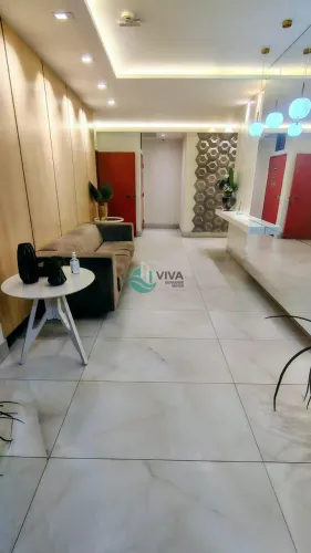 Apartamento mobiliado à venda na Praia do Morro, Guarapari, perto do mar, com suíte e gara