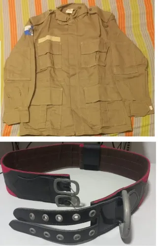 Conjunto de Gandola e Cinto Ginástico para Bombeiro Civil. Peça essencial para uniformes e