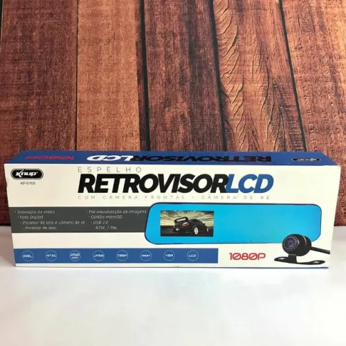 Espelho Retrovisor Veicular Lcd 4.3 Carro (Entregamos)