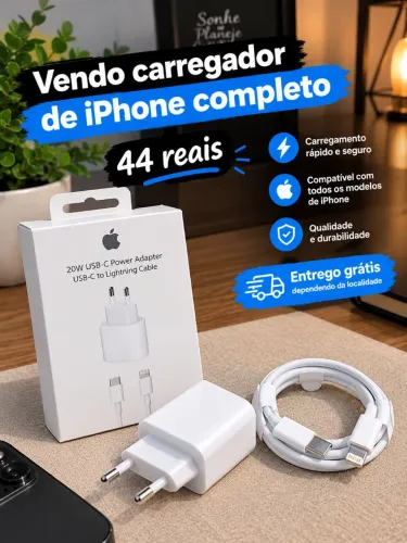 Carregador de iPhone Completo