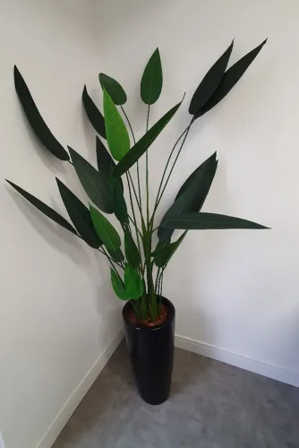 Strelitzia Estrelícia Planta Artificial Decoração Com 190 cm