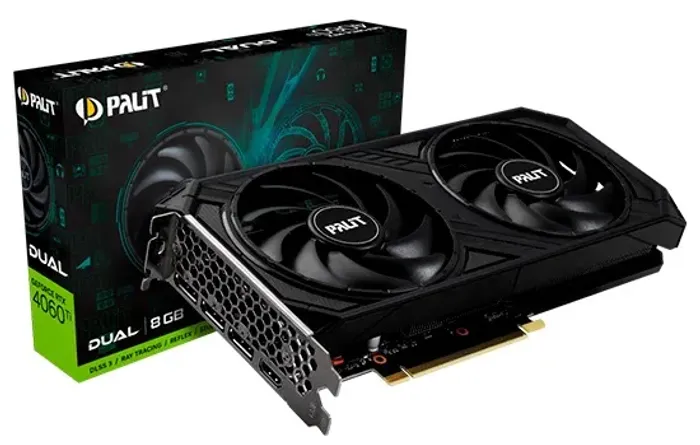 Placa De Vídeo Palit Geforce Rtx 4060 Infinity 2 8gb Gddr6