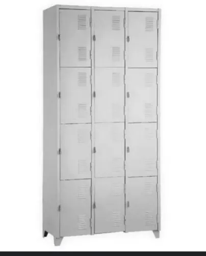 Armario com 12 portas pequenas aço vestiario