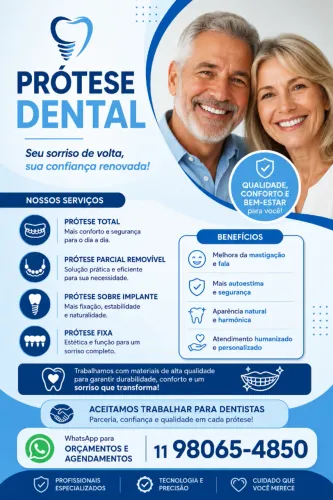 Protético Proteses Flexivel Fixa Implantes - Zona Oeste e Região