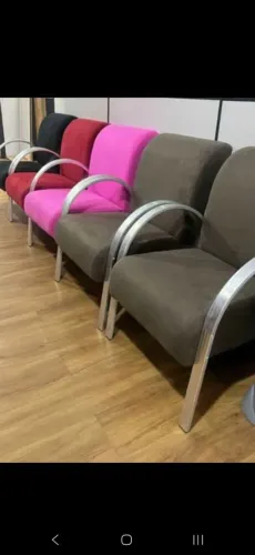 Poltrona suede,cores variadas 