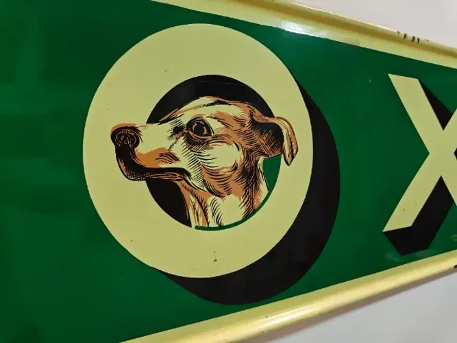 Painel Esmaltada Gigante Rara Fox Pils 1953 - Peça de Museu (297x47 cm)