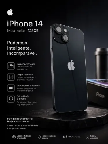 iPhone 14 128GB Meia Noite
