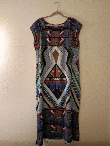Vestido Longo Geométrico