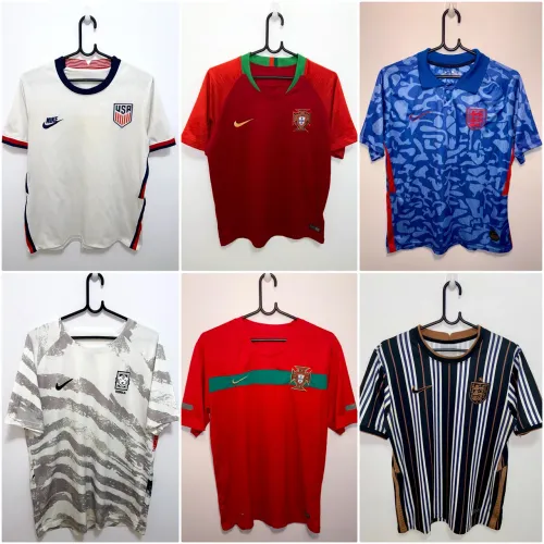 Camisas de Seleções da Copa do Mundo Modelo Retrô - R$50 Cada