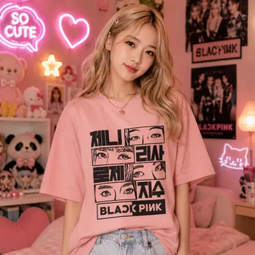Camiseta FanArt Anime - BlackPink