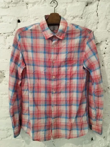 Camisa masculina Xadrez Slim Fit Tam 1