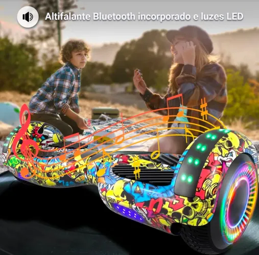 Hoverboard electric 6.5 led Bluetooth 