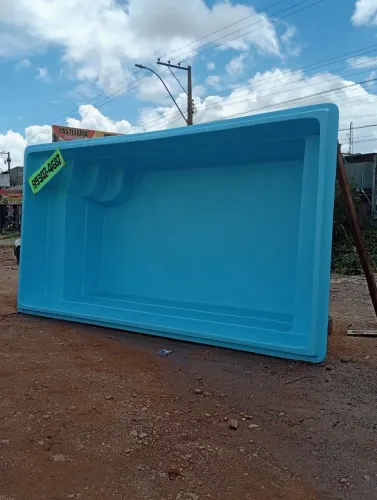 Piscina de fibra 5mt com instalação e kit Filtrante