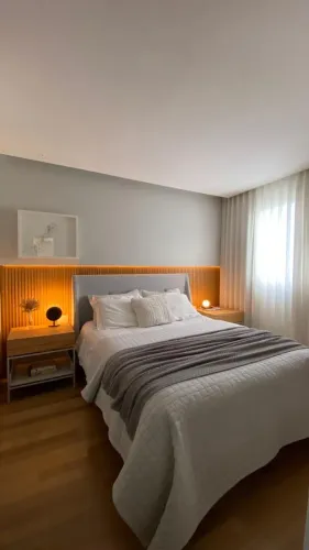Cama e colchão queen Líder Interiores