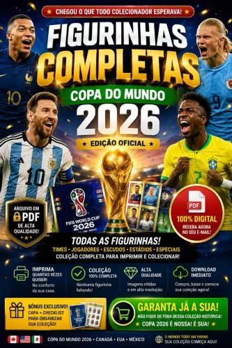 Figurinhas da Copa 2026 - Completo em PDF pronto para imprimir
