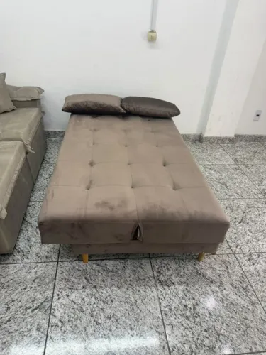 Sofá Cama Casal 1,80m Veludo Durável Direto da Fábrica