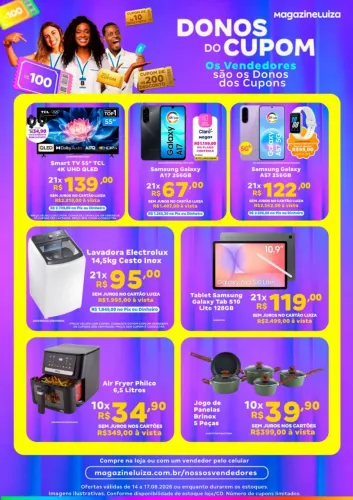 Promoção na magazine Luiza do jardim Norte