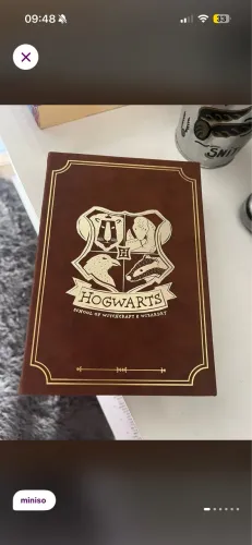 Caderno harry potter miniso