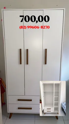 Guarda roupa e cômoda infantil