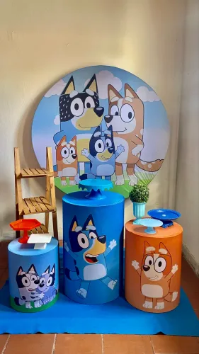 Decoração Bluey pegue e monte