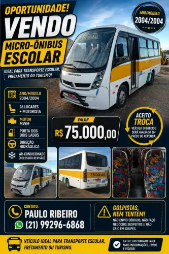 MICRO ÔNIBUS MODELO ESCOLAR