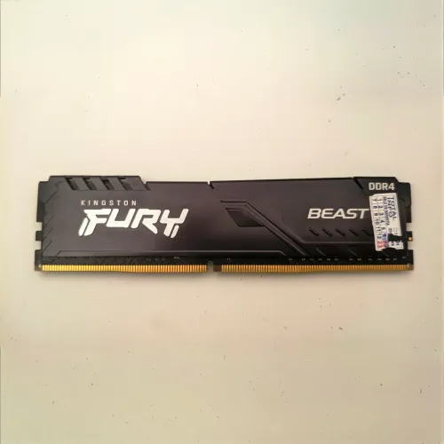 Memória RAM Kingston Fury Beast, 16GB, 2666MHz, DDR4, CL16, Preto - KF426C16BB1/16