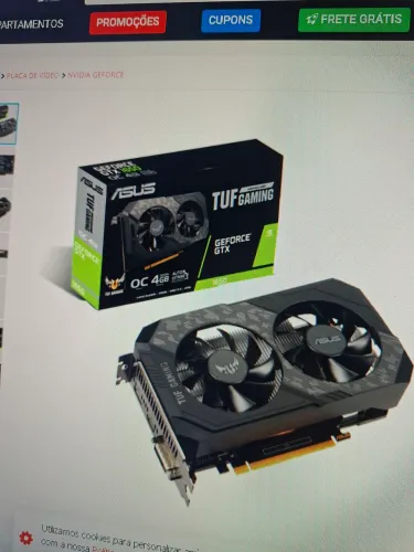 Placa de vídeo Asus TUF Gaming GTX 1650 OC DUAL 4GB GDDR6