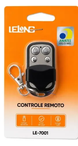 Controle Remoto Portao Lelong Le-7001 4 Botoes
