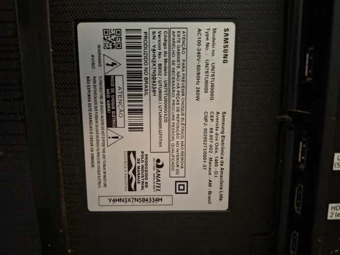 TV UN75TU8000G Samsung 