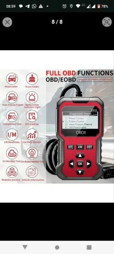 Scanner Automotivo OBD2 Ler e Apaga Código de Erros
