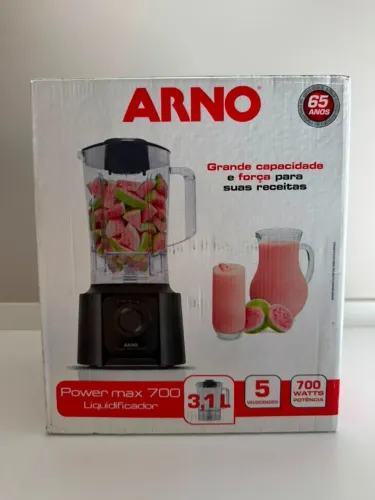 Liquidificador Arno Powermax 700 LN50, 3,1 Litros, 700W, Preto, 220V - Lacrado e com NF