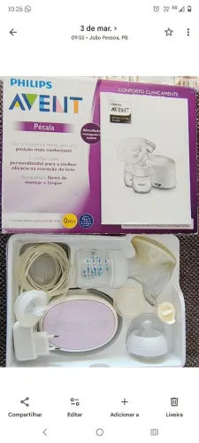 Extrator de leite elétrico Avent silencioso