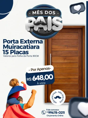 Porta Externa De Madeira