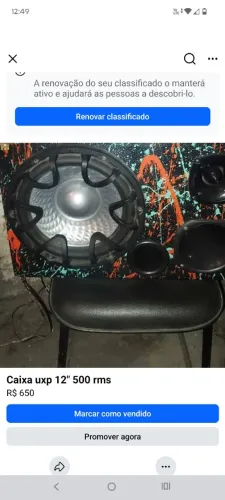 Caixa uxp 12" 500 rms