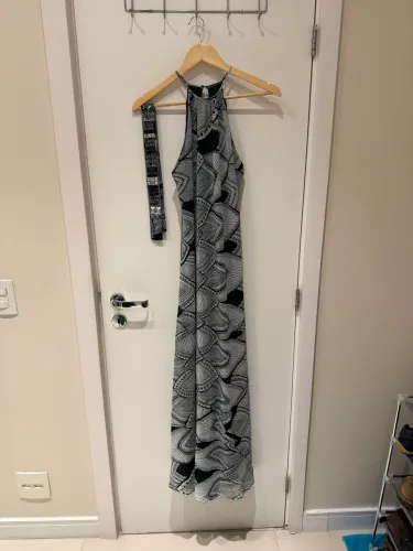 Vestido longo com cinto da Shop 126