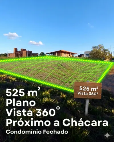 Granjeamento Campo Belo: Terreno com 525m. Vista 360º Deslumbrante (Troca por Veículo)