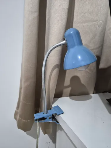 Luminária de grampo azul