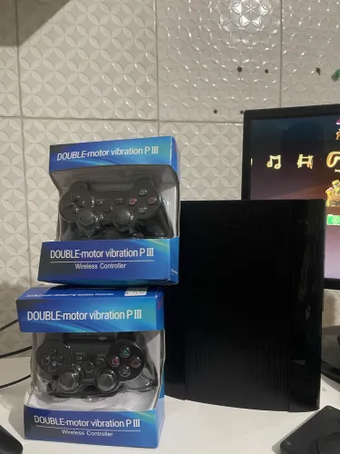 Ps3 super slim desbloqueado +loja mais de mil jogos