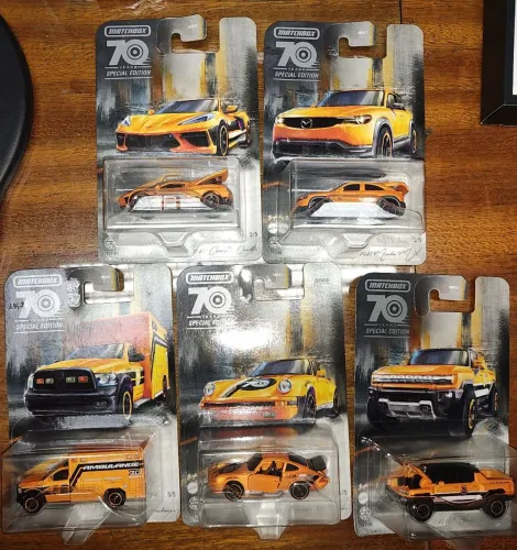 Set Matchbox 70th Moving Parts c/ 5