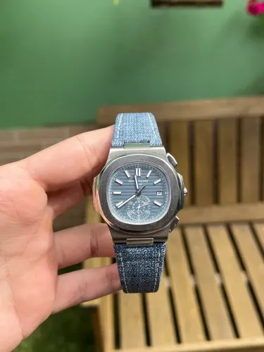 RARO Relógio Patek Philippe Nautilus Denim Jeans Automático