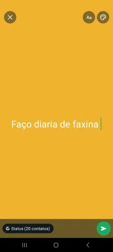 Faço diária de faxina