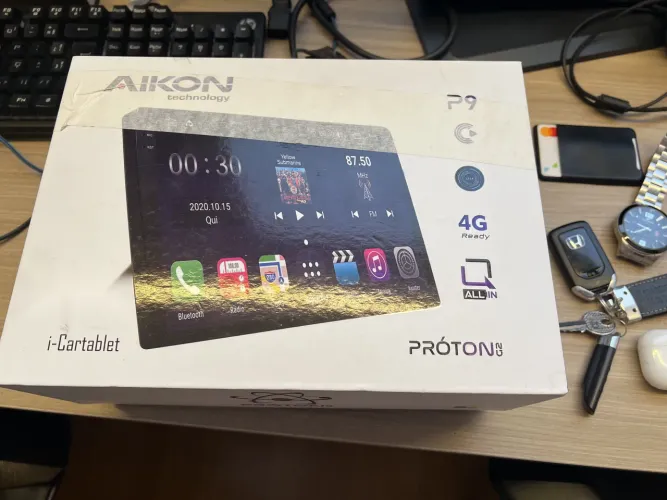 Multimídia Aikon Próton G2 6GB RAM 9? + 2 câmeras